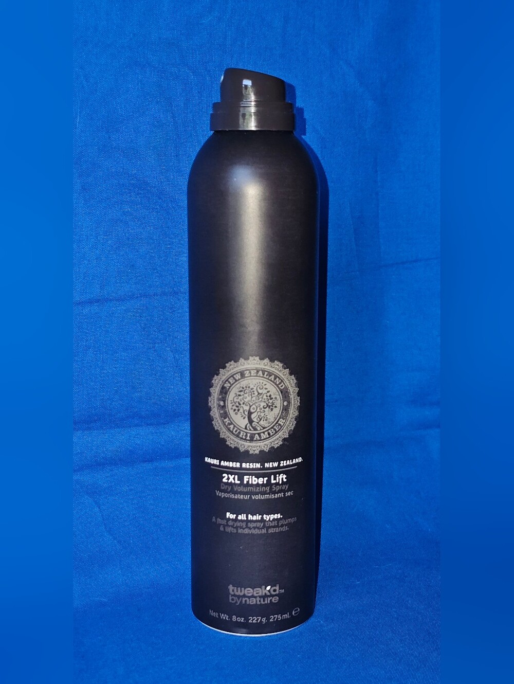 Tweak'd by Nature 2XL FIBER LIFT Dry Volumizing Spray Amber Resin *READ No Lid*